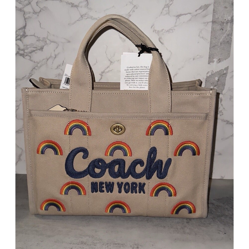 COACH Rainbow Cargo Tote Bag NWT